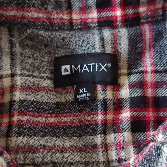 Matix Boys Casual Button Down Flannel Shirt - Picture 4 of 4